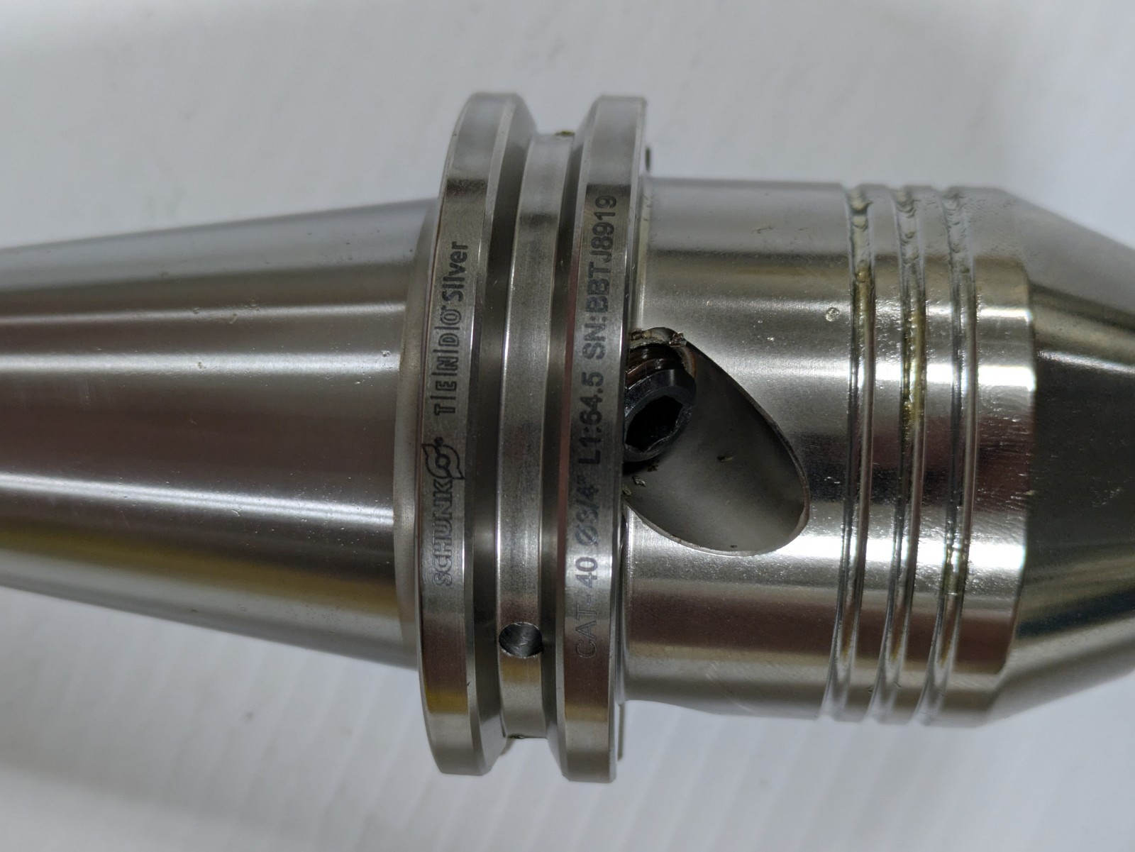 SCHUNK TENDO SILVER CAT40 Ø3/4″ x 64.5mm HYDRAULIC TOOLHOLDER 1436820 NEW