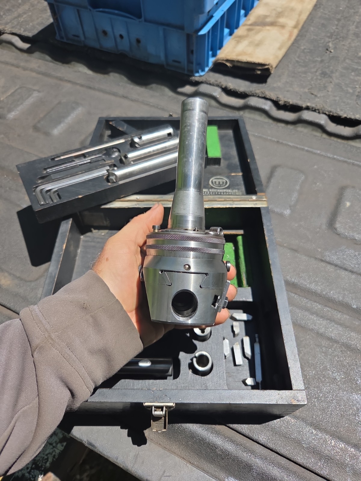 Wohlhaupter UPA3 Boring Facing Head R8 Arbor Shank 4 Bridgeport Milling Machine