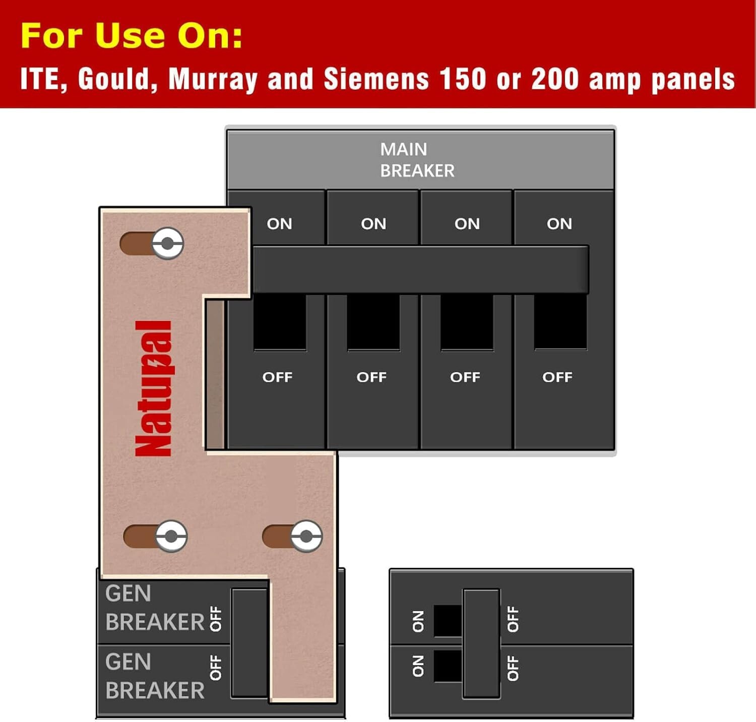 Generator Interlock System for Seamless Power Transfer – 3.2 Ounces Lightweight