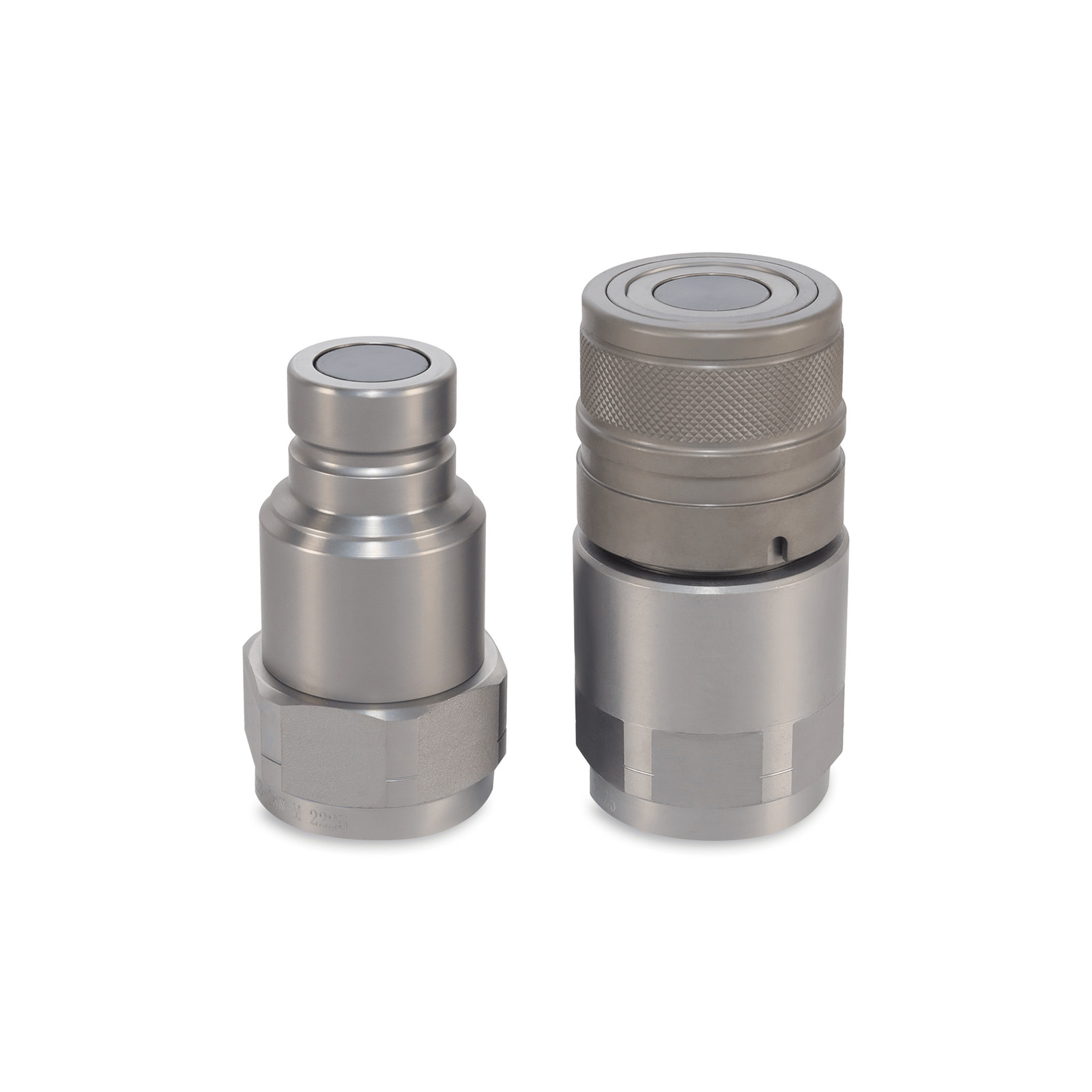3/4″ Flat Face Hydraulic Quick Couplers Set – 1″ NPT Thread