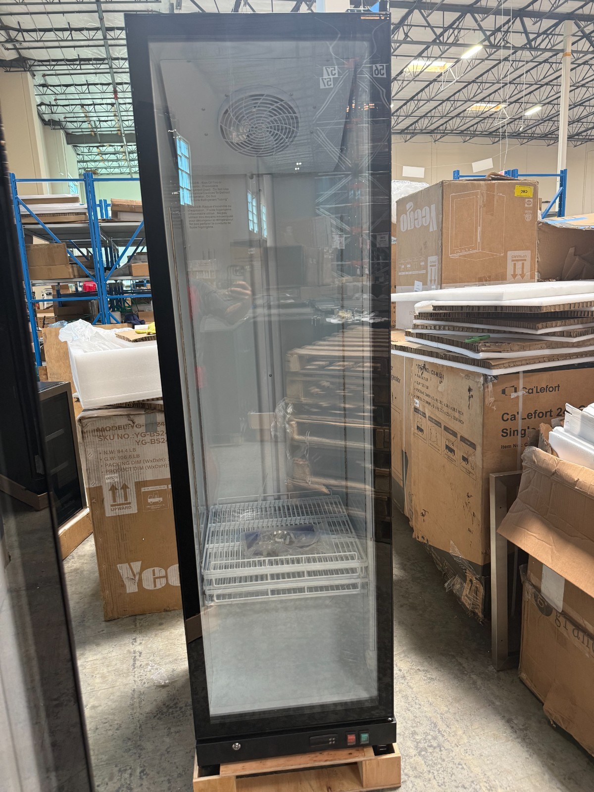 Yeego 22″ Width Commercial Display 12.36 Cu.ft Beverage Refrigerator Store