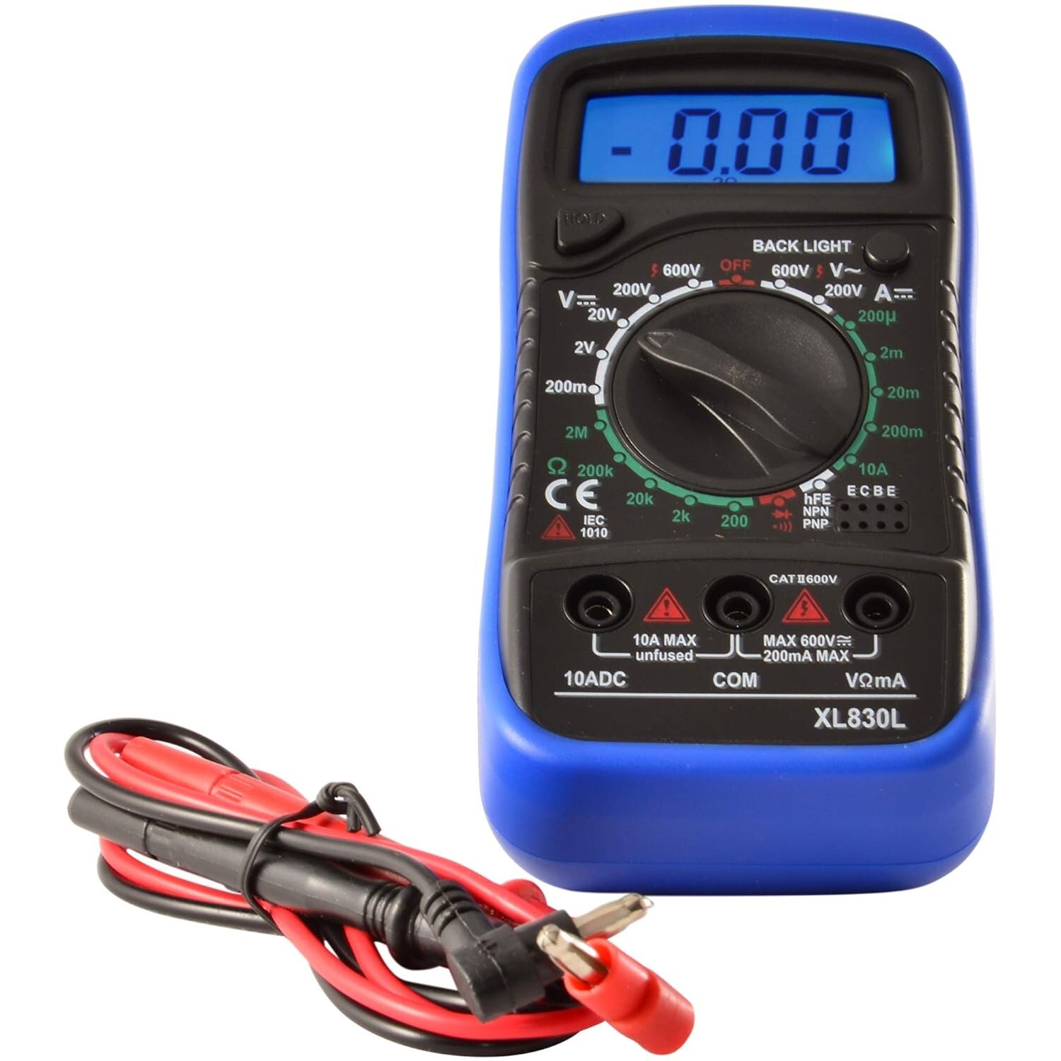 Digital Multimeter AC DC Voltmeter Ammeter Ohmmeter Volt Tester Meter XL830L USA