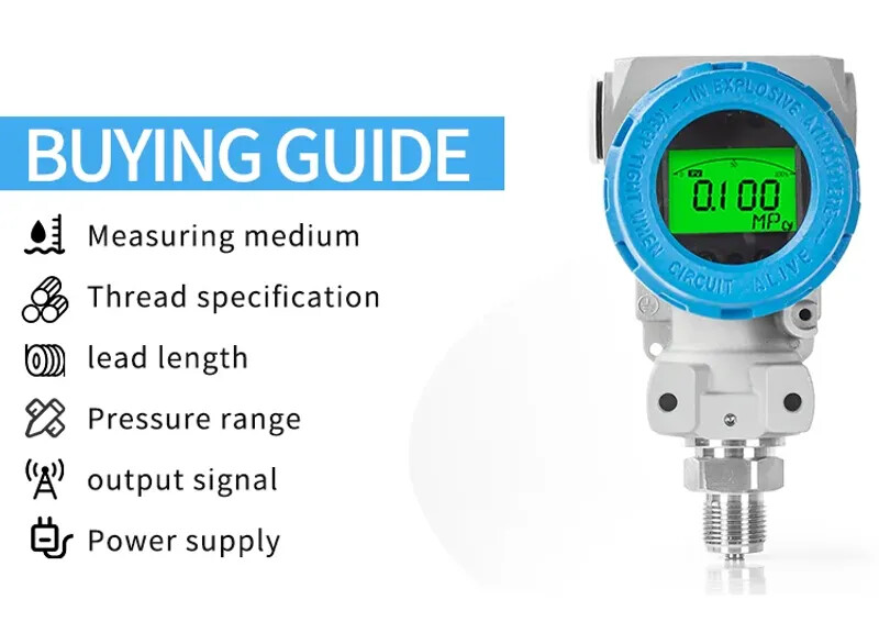 Pressure Transmitter 4-20mA RS485 0-10Mpa LCD Display 0-20Mpa 0-60Mpa Transducer