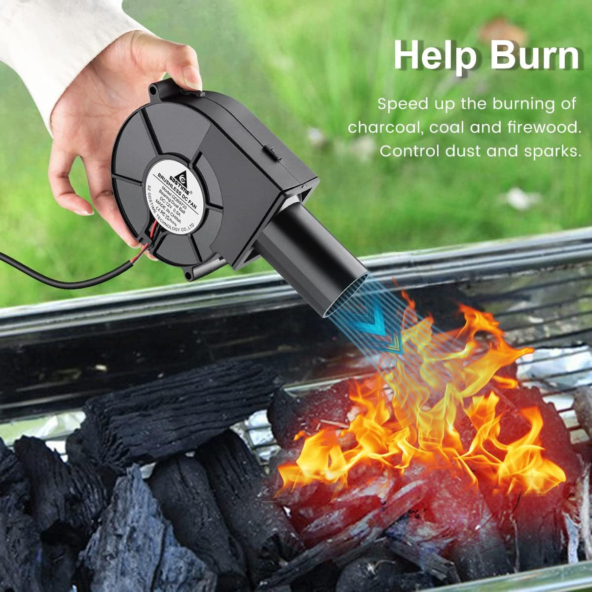Adjustable Blower Fan For BBQ Heater Blower Air Blower Cooking Portable Machine