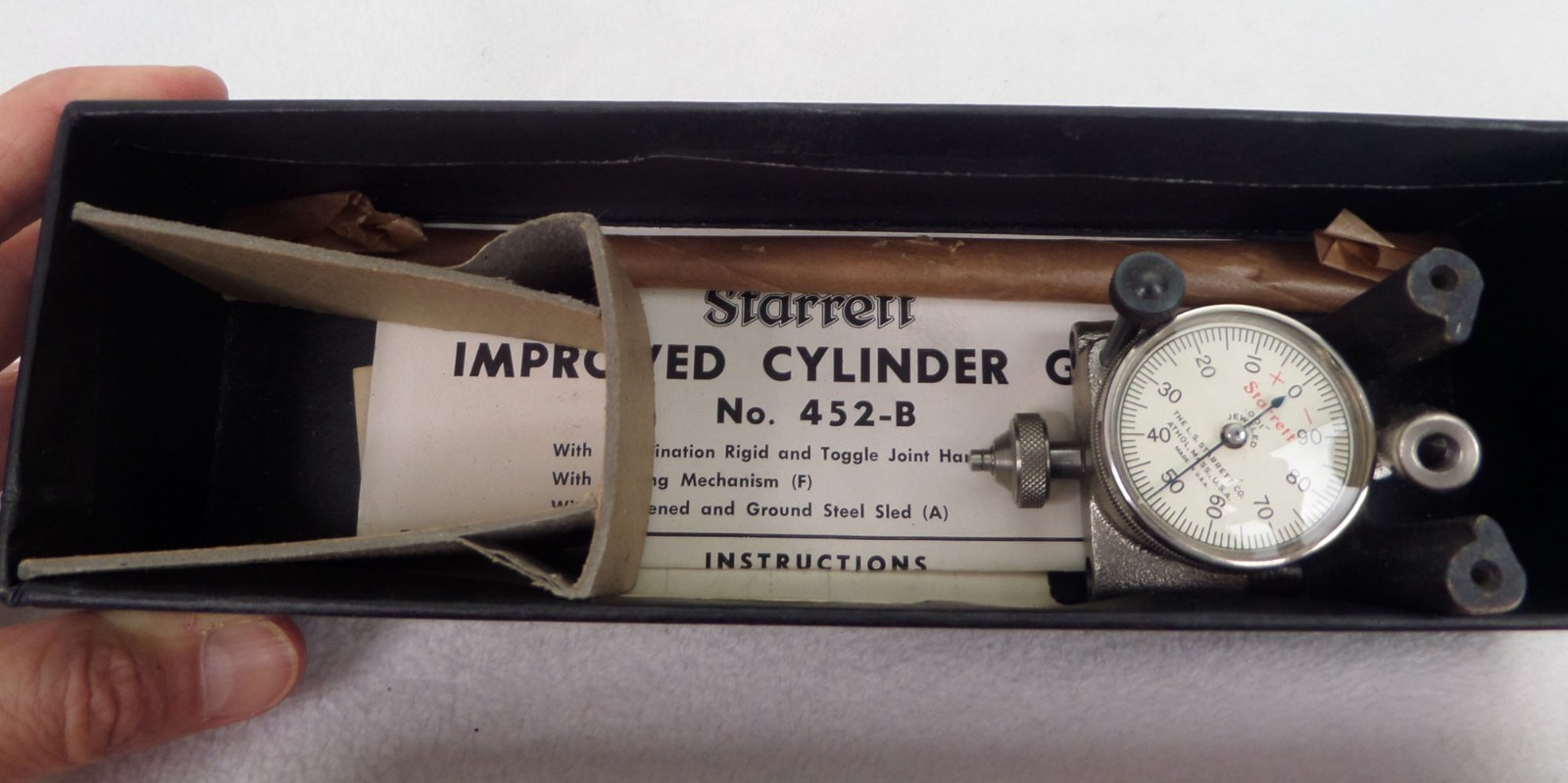Starrett 452-B Cylinder Gage Gauge 2 1/2″-6″ Precision Measuring Tool Nice!