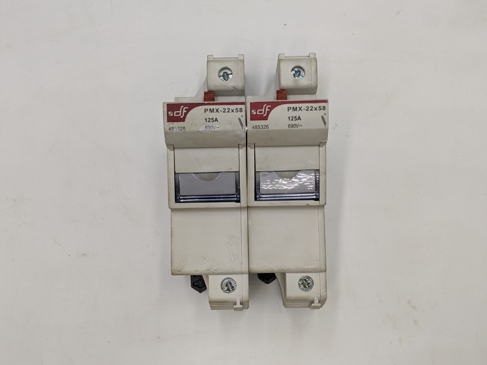 DF PMX-22×58 Fuse Holder 125A 690V 2P 125 Amp 690 Volt 2 Pole Din Rail