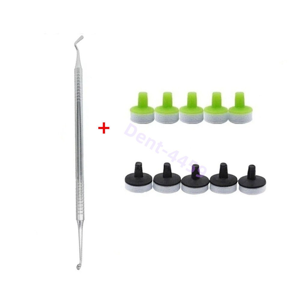 Dental OptraSculpt Veneer Composite Resin Filling Spatula Handle Foam Pads Kit