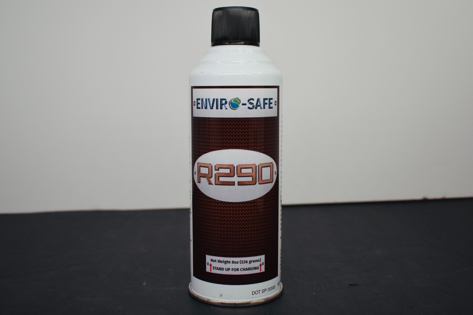 R290 Upright Charge, K-28 Valve, 8 cans with Top-Tap