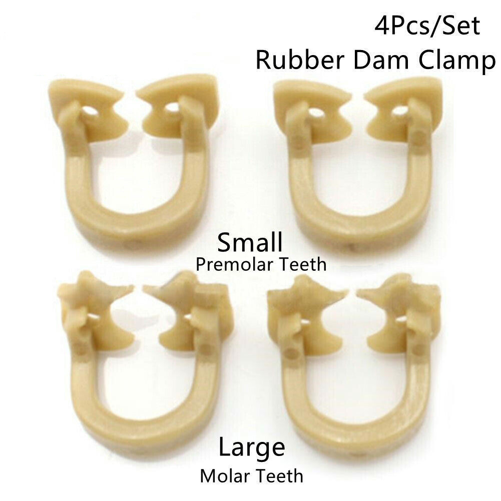Dental Barrier Clips Rubber Dam Clamps Clip Soft Resin Molar/Premolar Fit Kerr