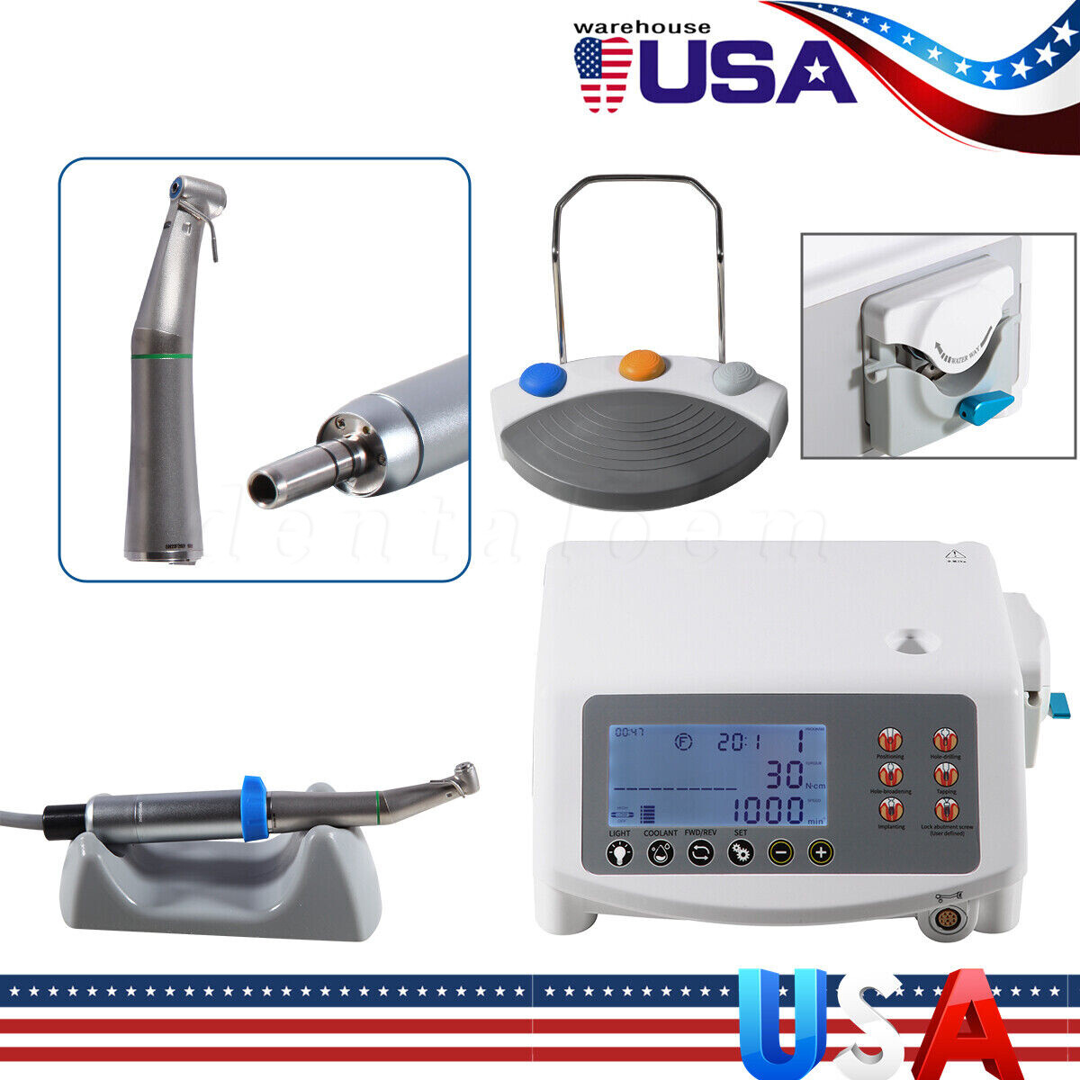 Dental Surgical Implant Motor Brushless+20:1 Handpiece