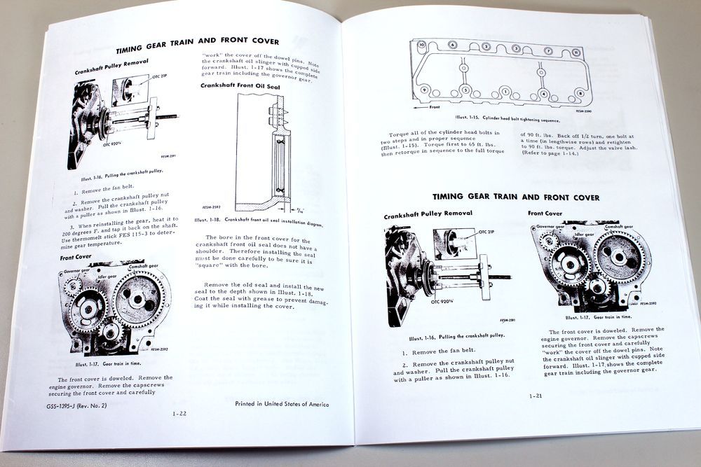 Farmall C-157 C-175 C-200 Engine Fuel Service Shop Repair Manual International