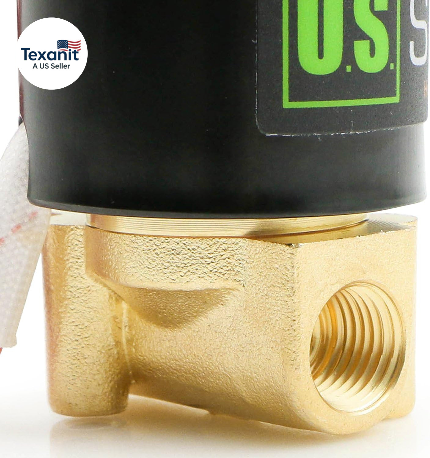 1/4″ Brass Electric Solenoid Valve – 12V DC, VITON Gasket, Direct Acting, Normal