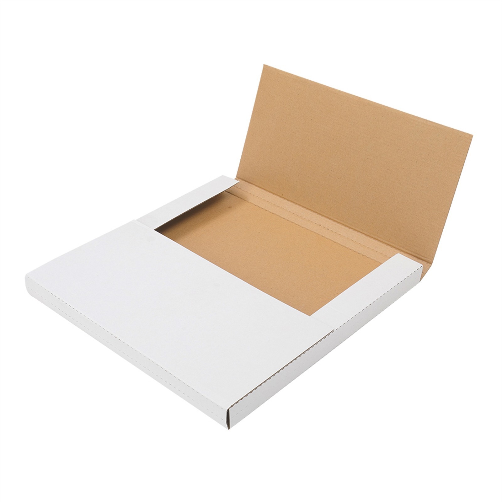 25PCS Vinyl Record Shipping Boxes 12.5″ Album Mailers Cardboard Packaging White