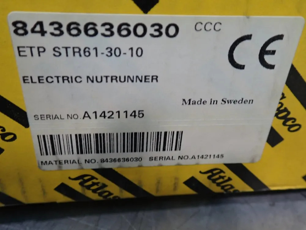 ATLAS COPCO ETP STR61-30-10 ELECTRIC NUTRUNNER 04200591457