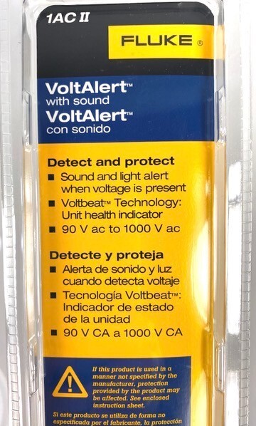 Fluke 1ACII VoltAlert with Sound & Light AC Volt Detector 90-1000 V CA