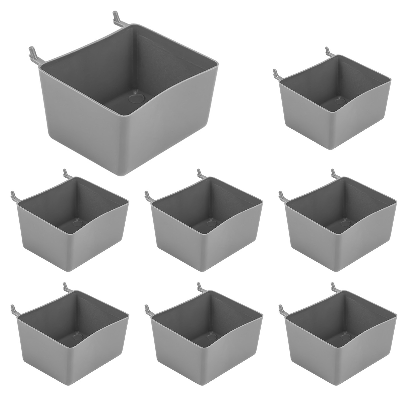 8 Pieces Pegboard Bins Kit Pegboard Parts Storage Pegboard Accessories5237