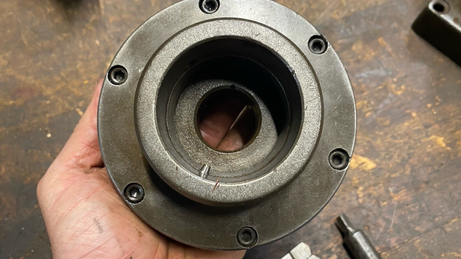 5” Skinner Lathe Chuck 3 Jaw Scroll Chuck Hardinge Taper Lock Mount