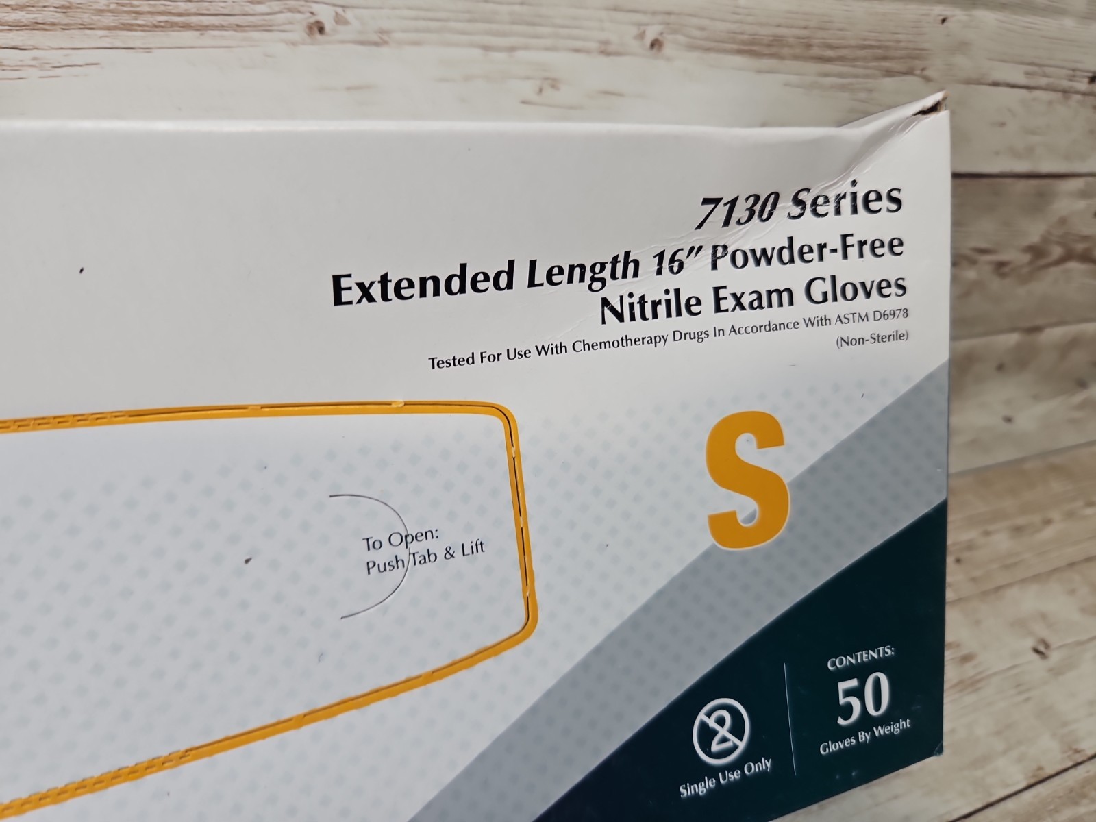 TRONEX 16″ Cuff Nitrile Exam Gloves DARK BLUE *1 DENTED BOX* Size: SMALL 50/Box
