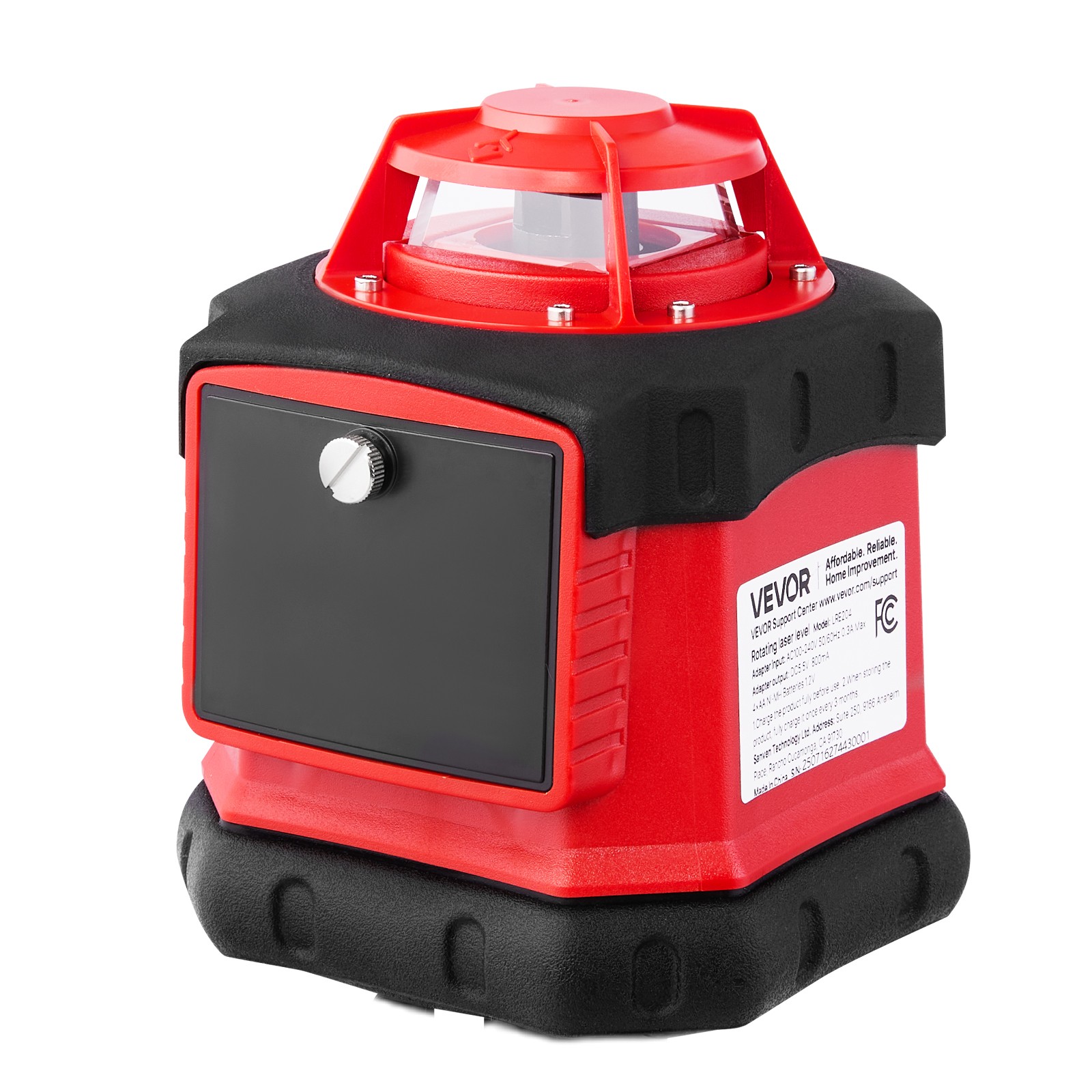 VEVOR 984ft Rotary Laser Level Kit Self Leveling Red Line with Tripod IP54