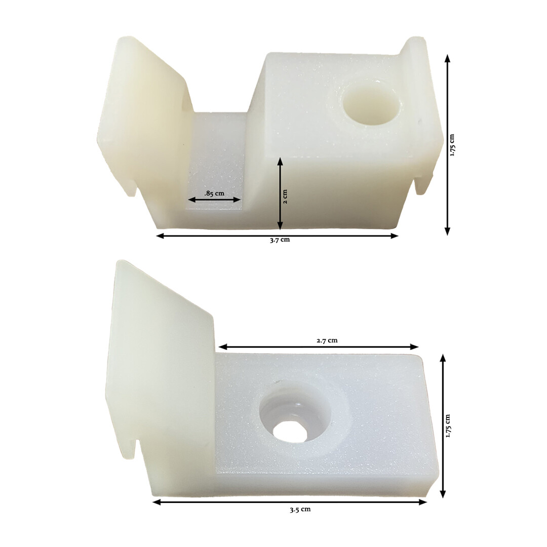 1 Pair of Sliding Shower Door Jamb Guide and Bumper Set – Same Day Free Shipping
