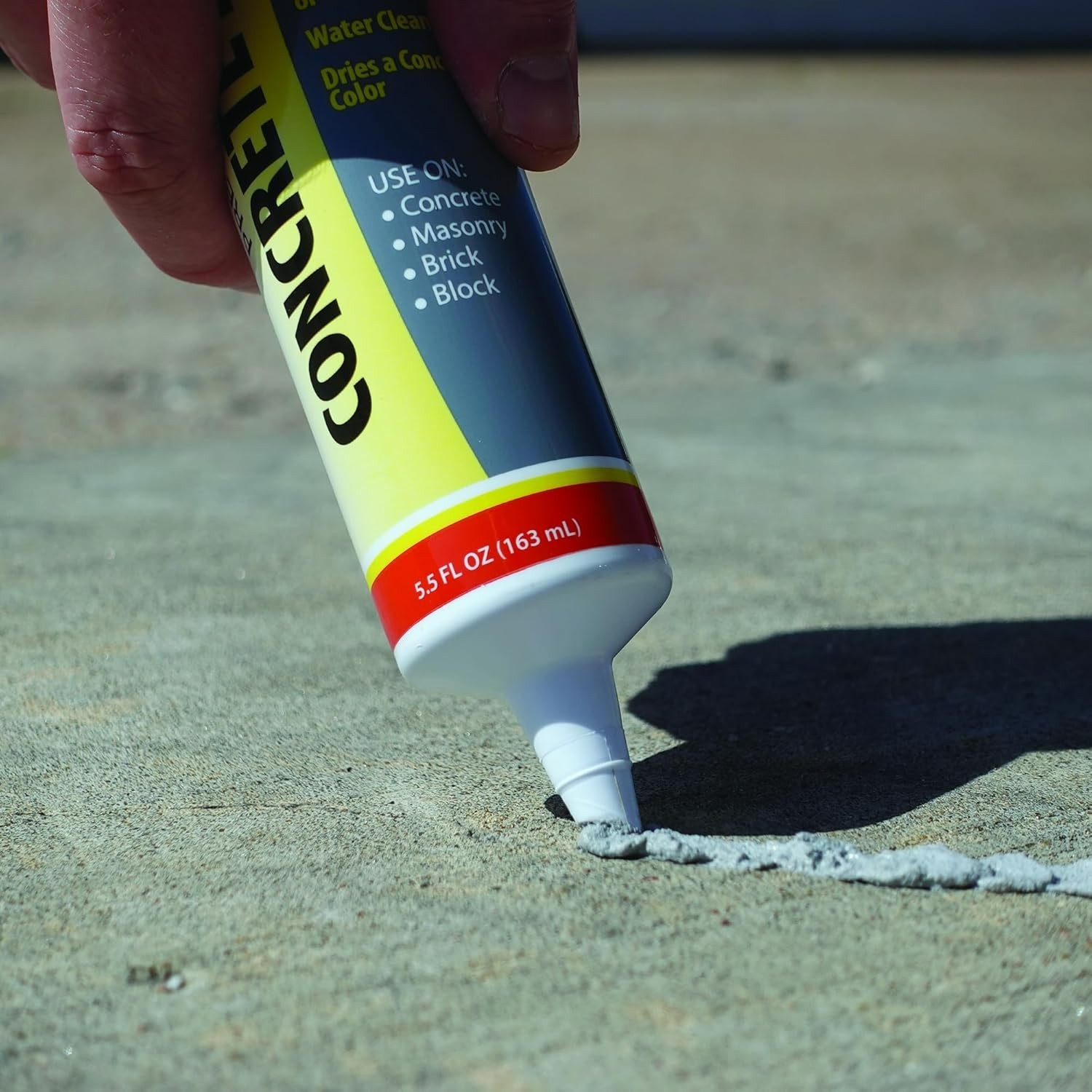 Pre-Mixed 5.5 Oz Gray Concrete Repair Patch for Permanent Indoor/Outdoor Fixes