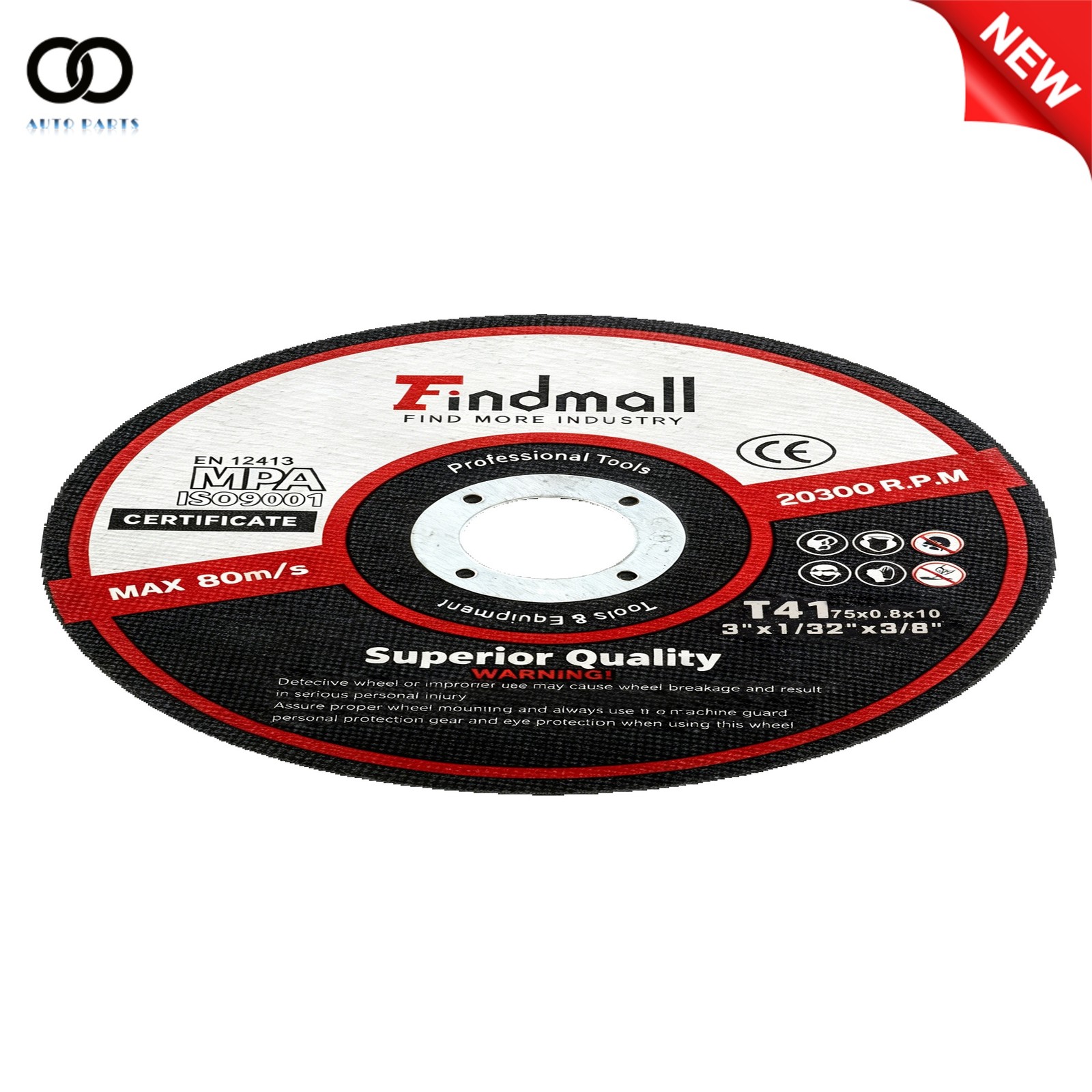 25Pcs 3″×1/32″×3/8″ Cut off Wheel – Metal & Stainless Steel Thin Cutting Discs