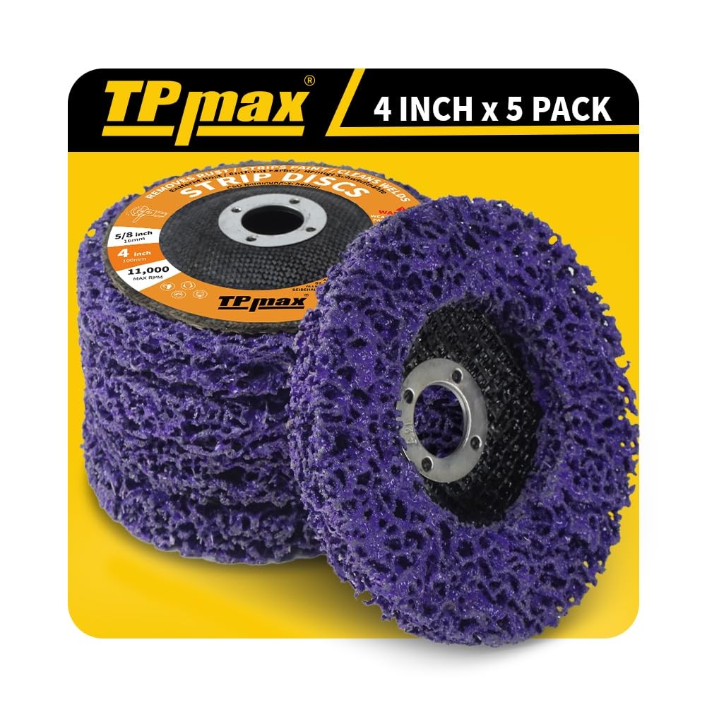71878 4-Inch Stripping Discs 5/8-Inch Arbor Angle Grinding Wheel – 5 Pack