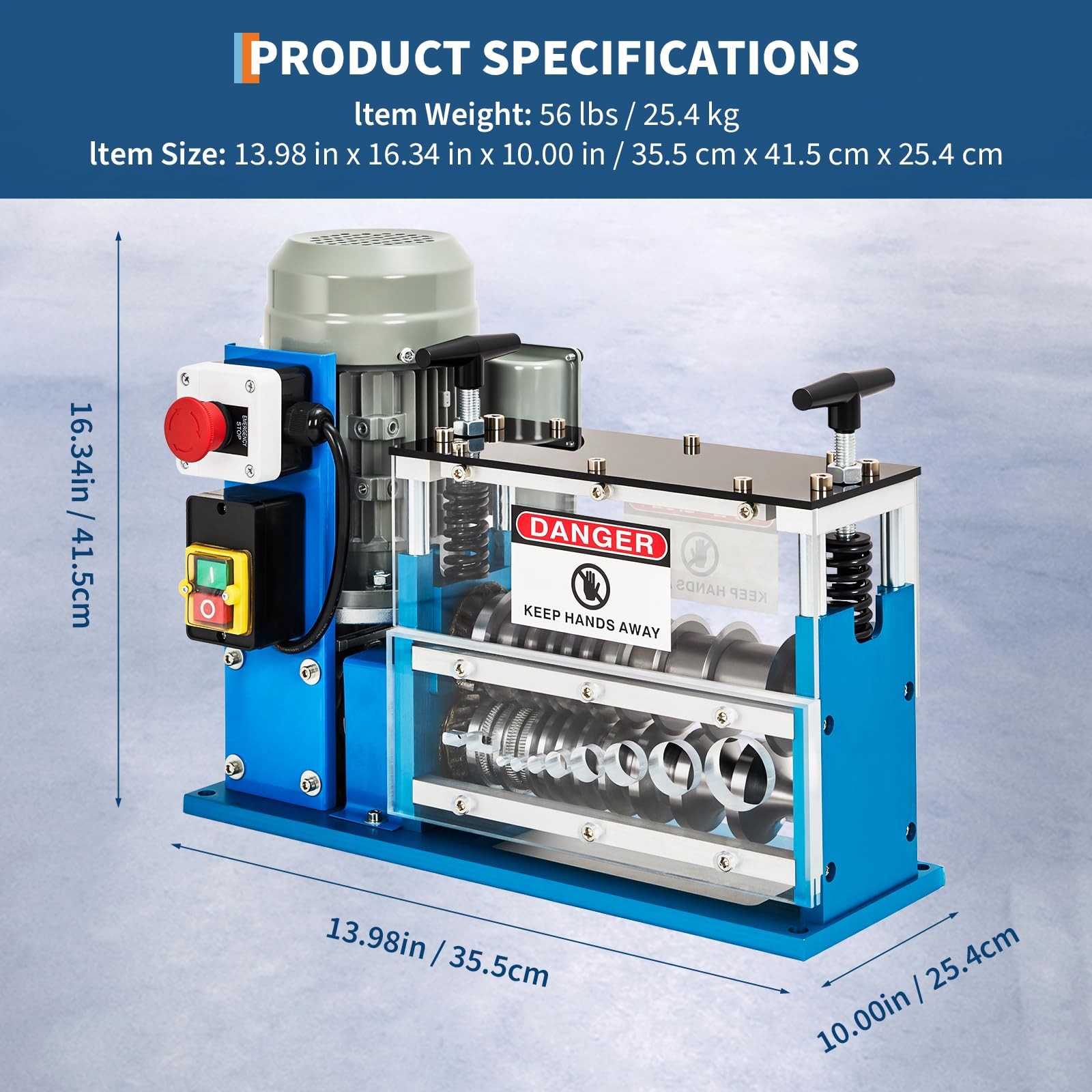 370W Electric Wire Stripping Machine ,Portable Scrap Cable Stripper 0.06″-1.5″