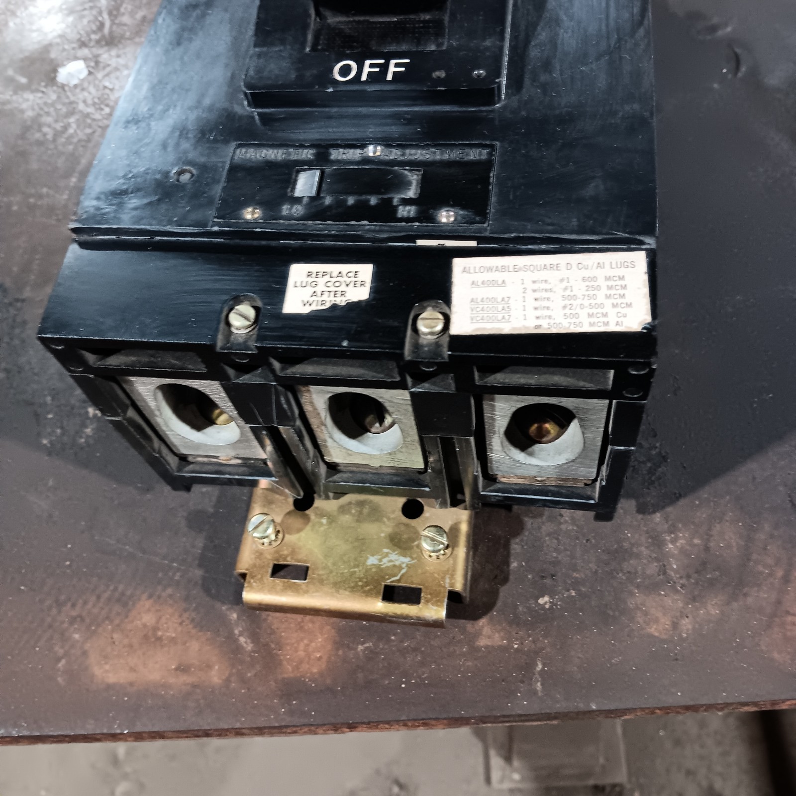 Square D LA36400 400 Amp 3Pole 30K@480VAC I-Line 600VAC Max