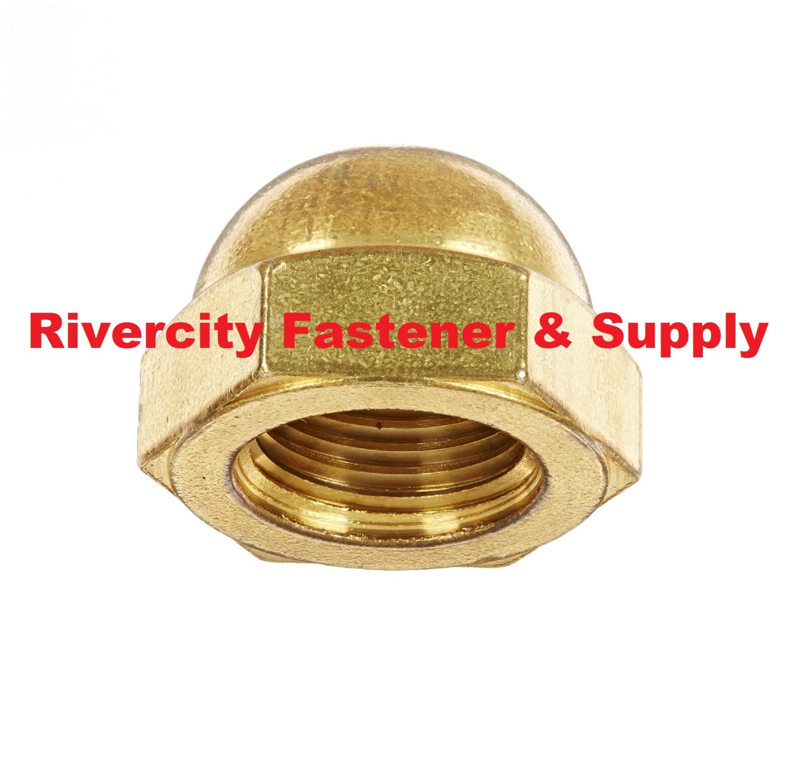 8-32 Brass Acorn / Dome / Cap Hex Nut #8 x 32 Nuts 8×32 Nut 8/32
