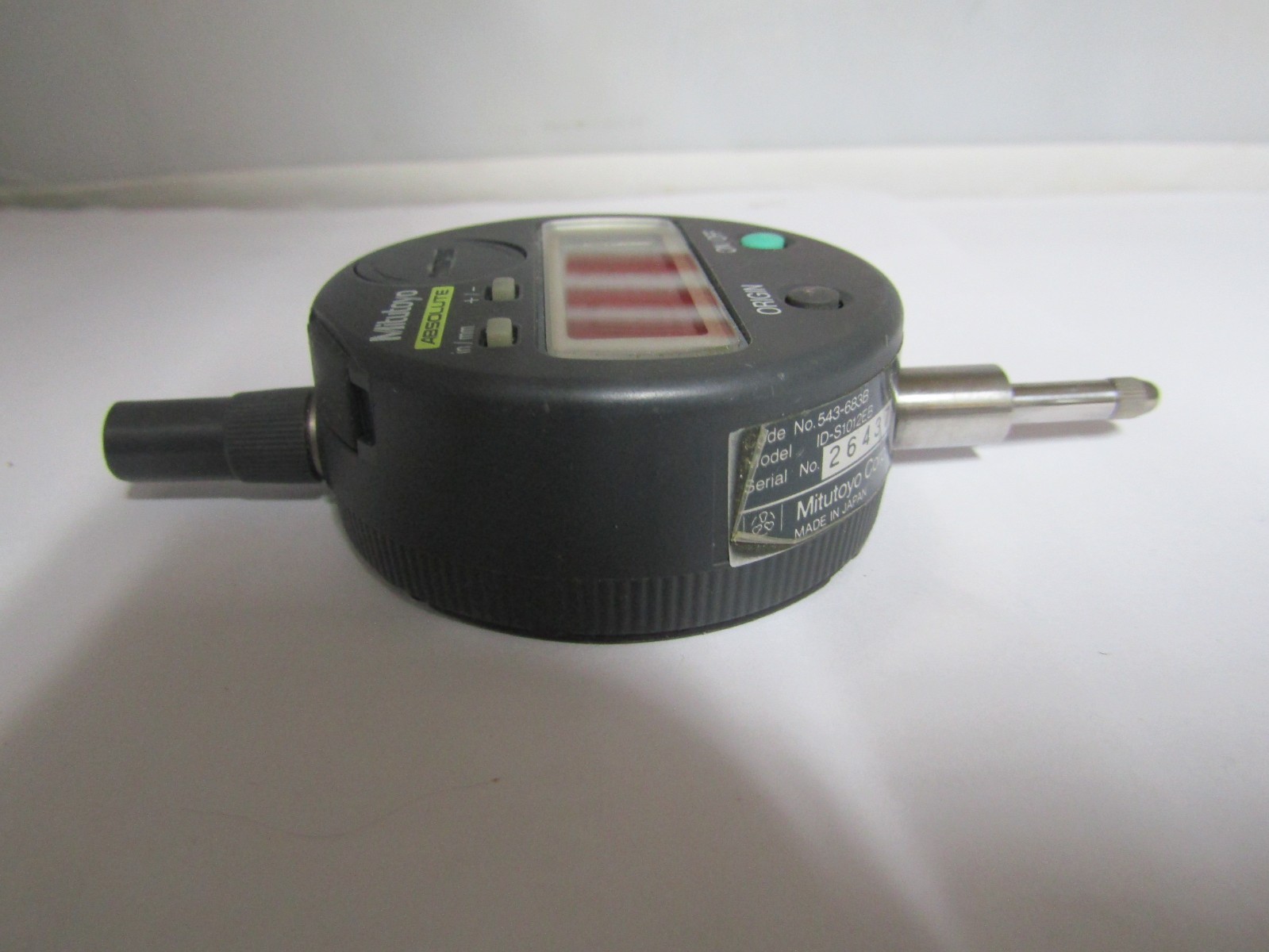 MITUTOYO 543-683B, Model ID-S1012EB Digital indicator Absolute, .500Travel .0005