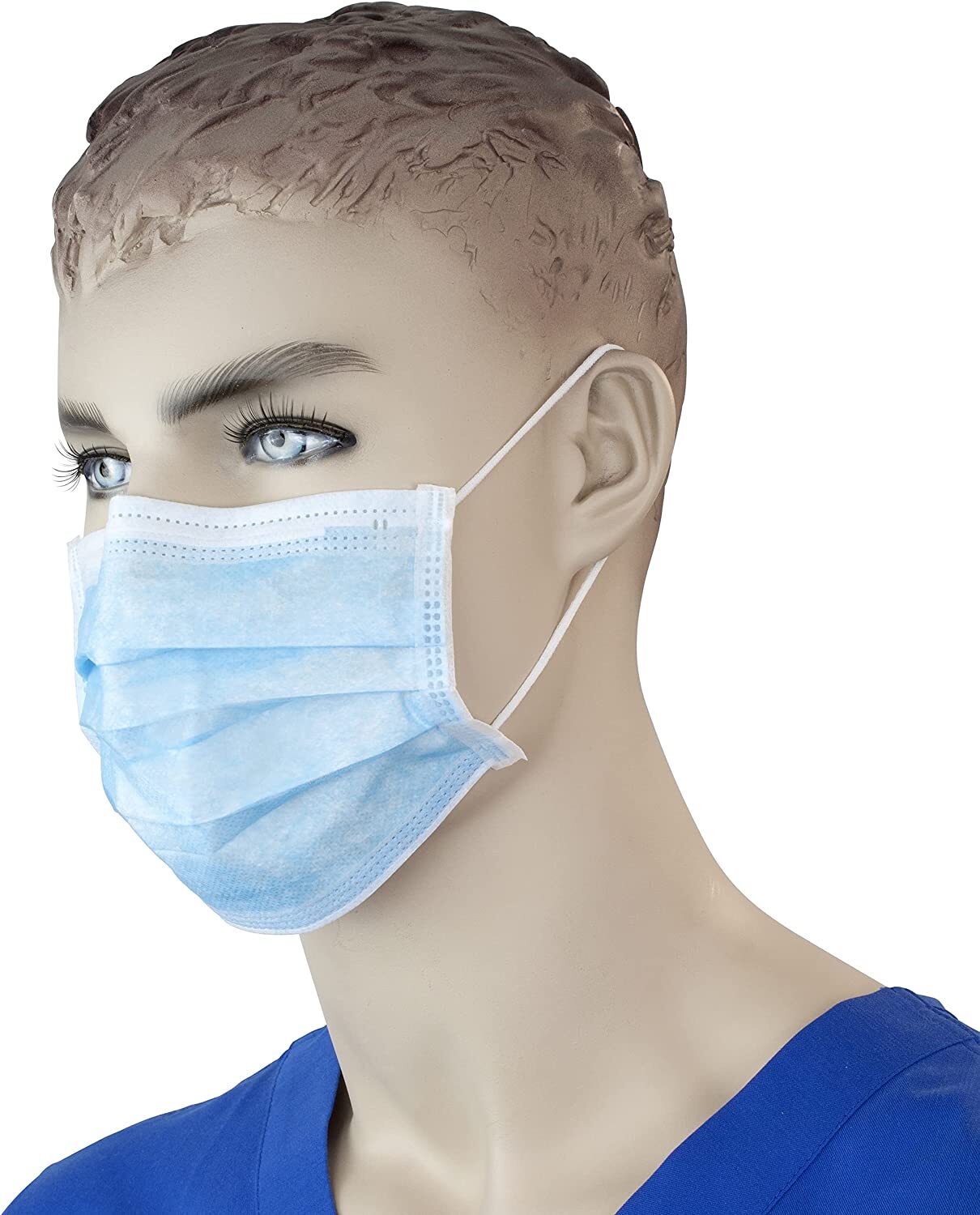 Dynarex 2201 Procedure Face Mask with Ear Loop Blue (Box of 50)