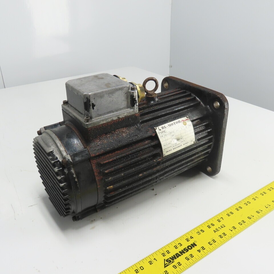 Okuma BL-50E-20T 1.5KW AC Servo Motor 157V 2000RPM 7.5A 4 Pole