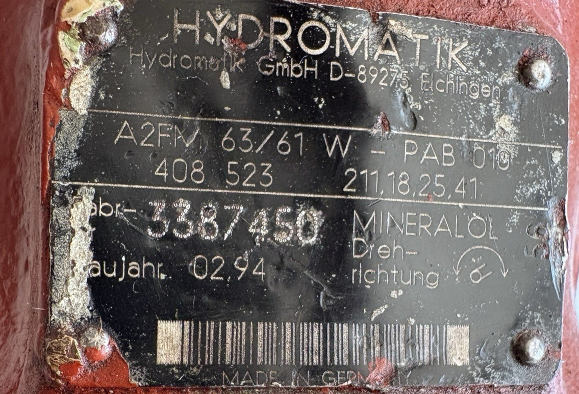 HYDROMATIK A2FM 63/61 W-PAB 010 AXIAL PISTON PUMP