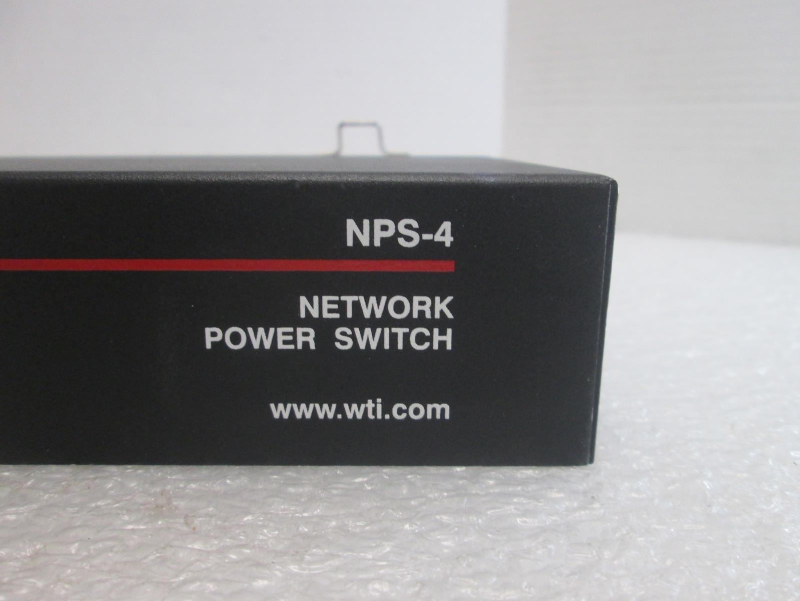 WTI NPS-4HS15-1 NETWORK POWER SWITCH RESET TO FACTORY DEFAULT