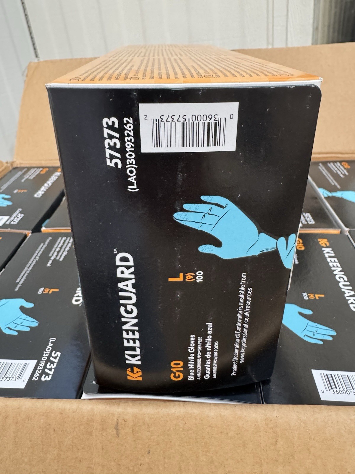 Kleenguard G10 Nitrile Gloves Large Powder-Free 57373 Box of 100