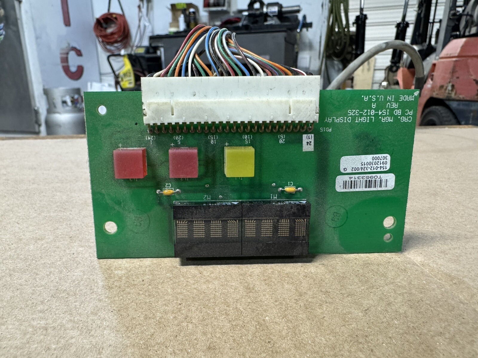 Raymond Forklift 154-012-324/002, CIRCUIT CARD OPERATORS DISPLAY (GOOD USED)