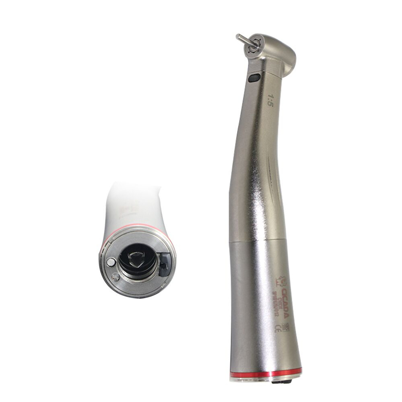 CICADA Dental 1:5 Fiber Optic Contra Angle Handpiece E-type Fit Electric Motor