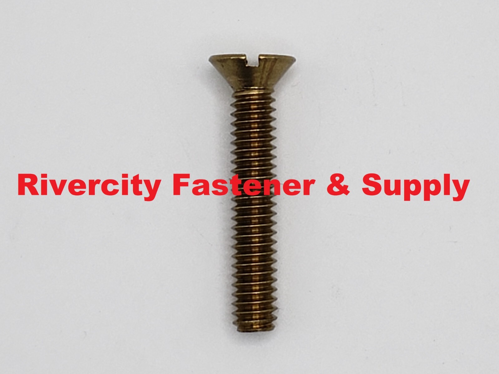 1/4-20×1-1/2 Brass Slotted Flat Head Machine Screws 1/4×20 x 1.5 Bolt 1/4x20x1.5