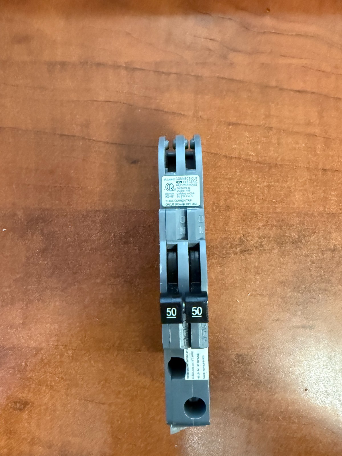 UBIZ Thin 50 Amp 3/4 in. 2-Poile Zinsco RC3850 Replacement Circuit Breaker