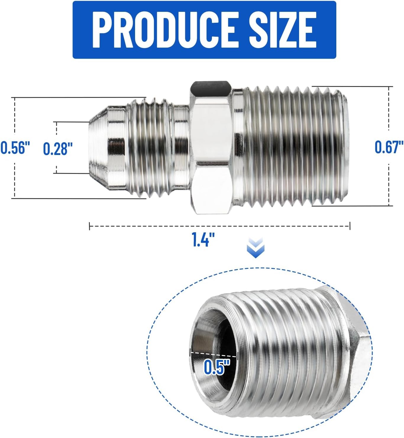 10 Pack Hydraulic Hose Adapter Fittings: 3/8″ JIC 37° Male X 3/8″ NPT Male New