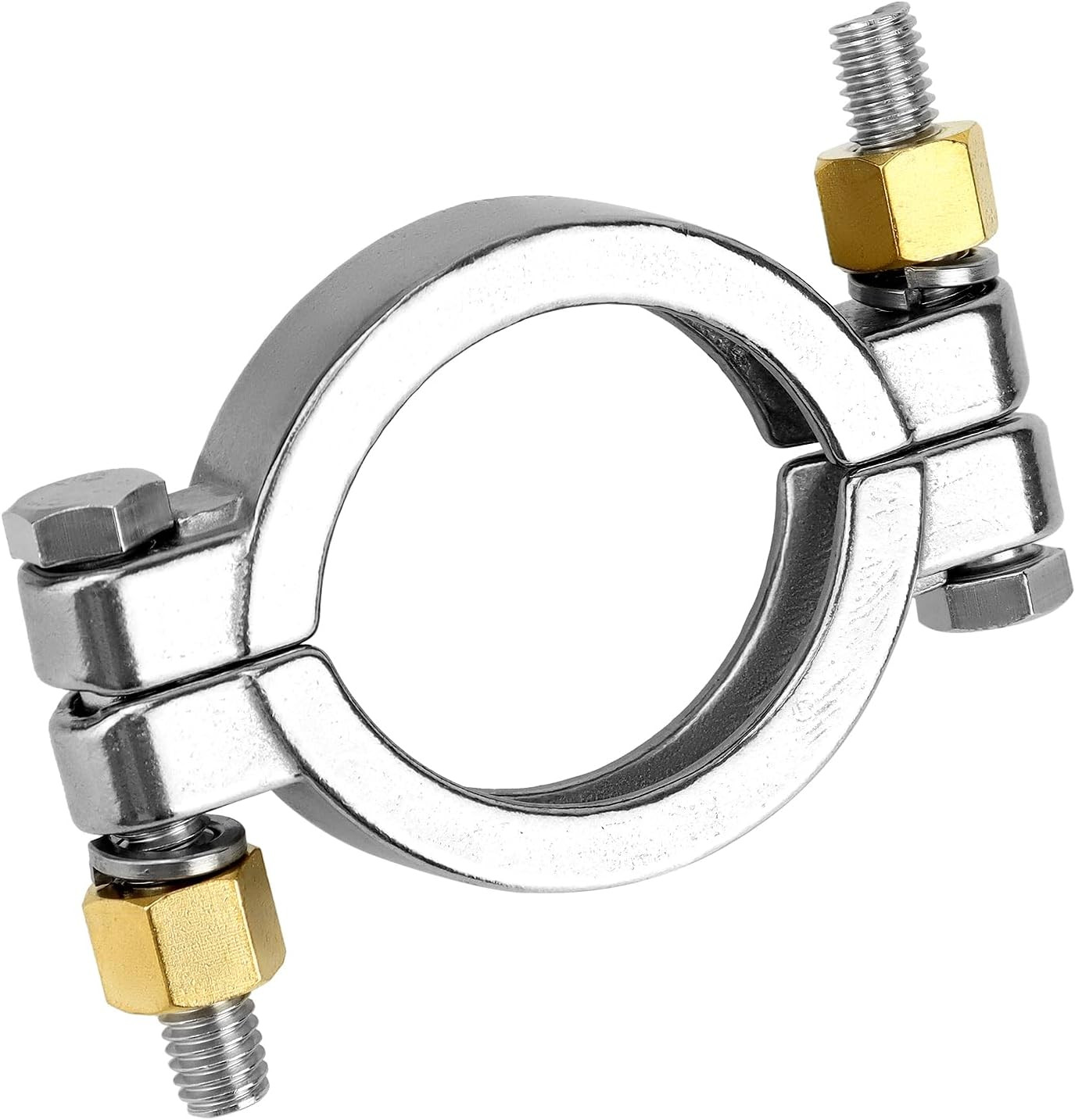 2 Pack 2” 304 Stainless Steel High Pressure Bolted Triple Sanitary Clamp 2” 2pcs