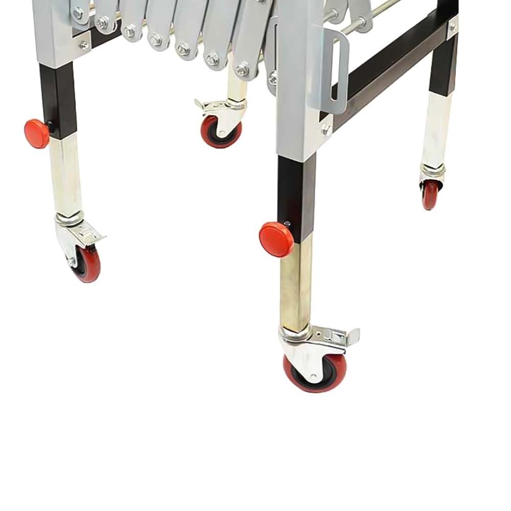 Adjustable Expandable Gravity Wheel 9 Roller Conveyor Flexible Table T1732