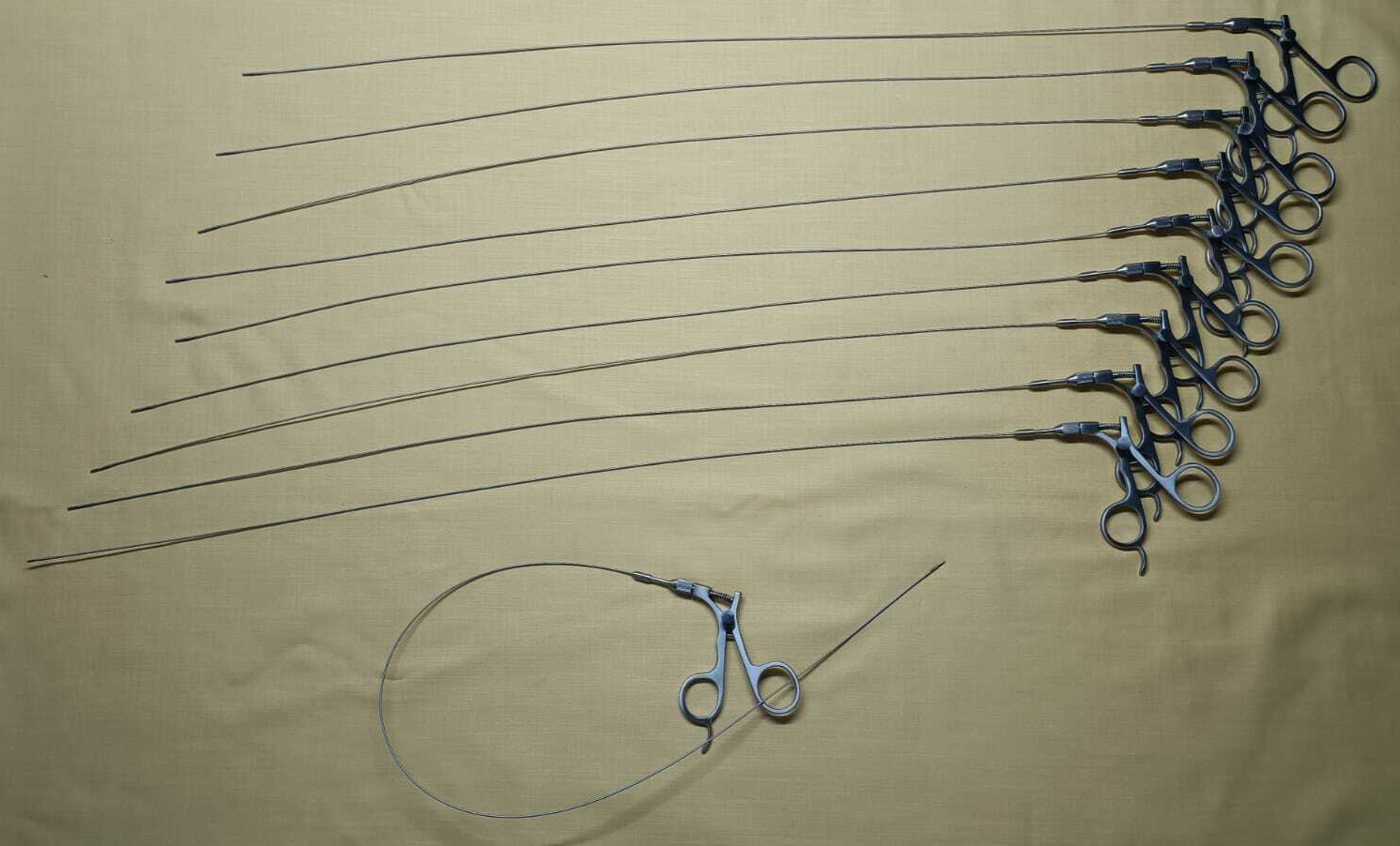 10pc Hysteroscopy Urology Flexible Grasper 5FR 60cm Reusable Surgical Instrument