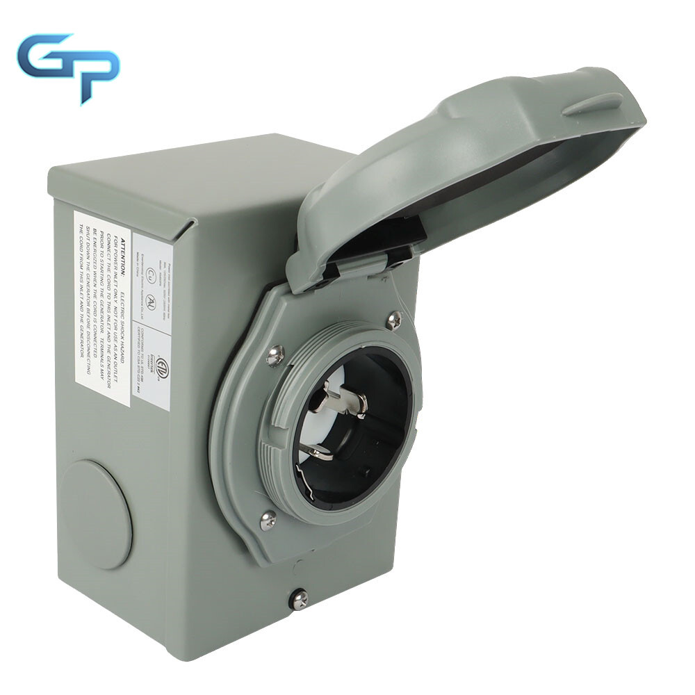 50 Amp Generator Power Inlet Box, SS2-50P 3 Prong Power Inlet Box 120/250V