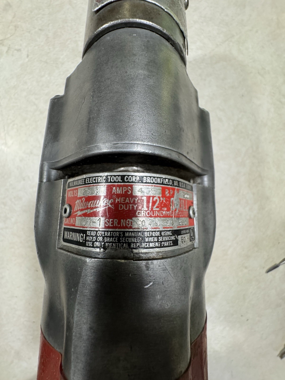 Milwaukee 1101-1 & 48-06-2871 Heavy Duty 120V Corded 1/2″ Right Angle Drill