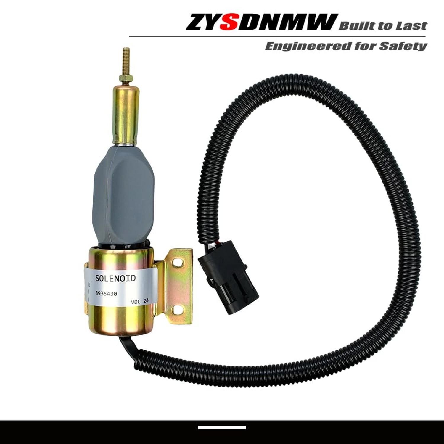 3935432 24v Fuel Shut Off Stop Solenoid Valve Fit for Cummins 4BT 6BT 6CT 5.9…