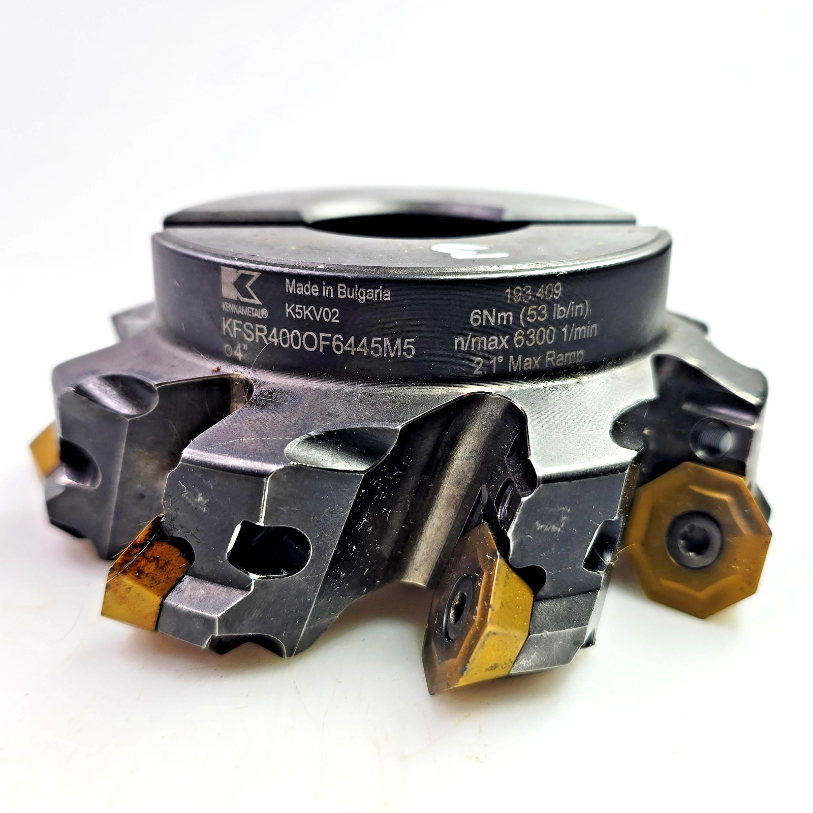 Kennametal 4″ KFSR400OF6445M5 Indexable Face Mill KSOM Shell Milling Cutter OFKT