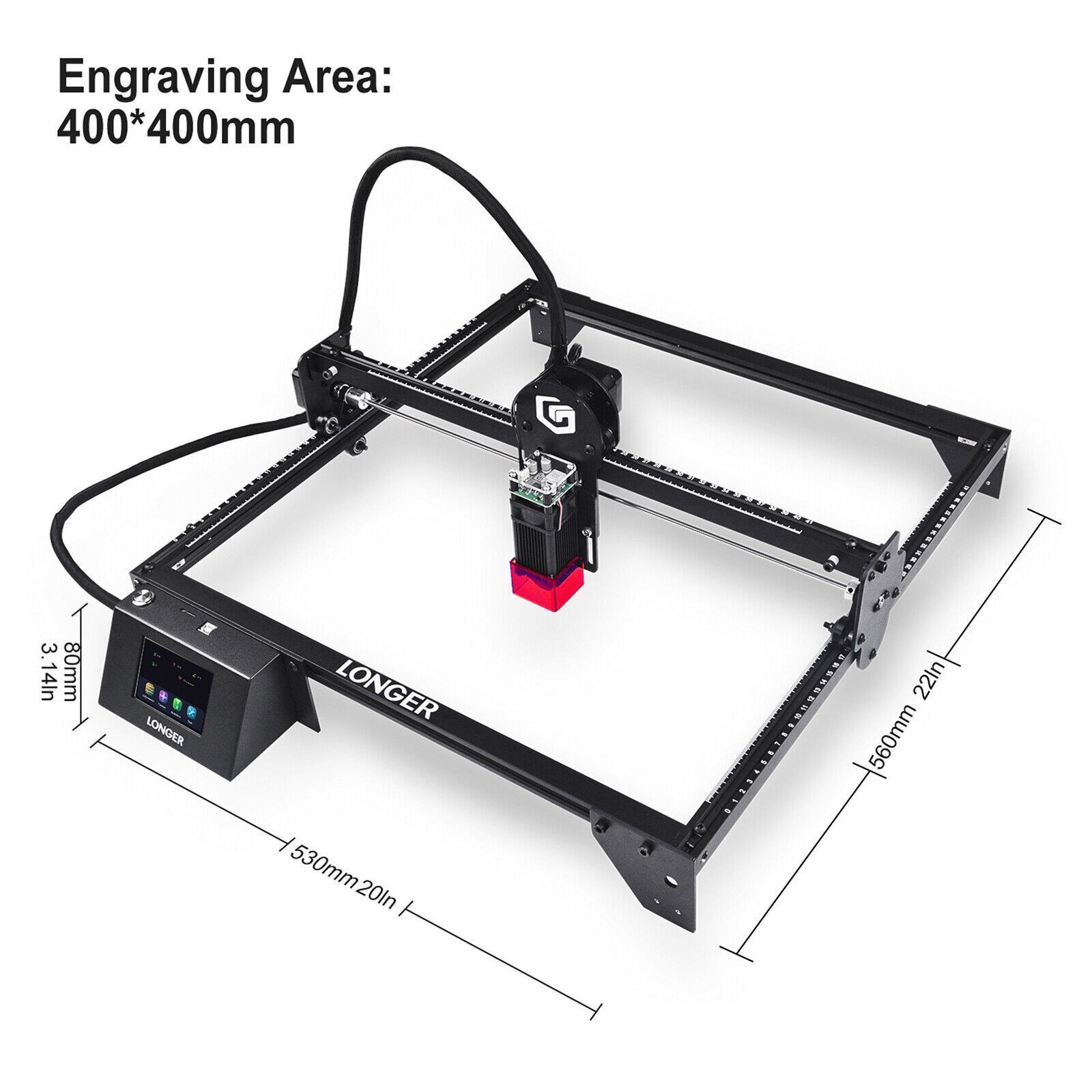 LONGER RAY5 10W W/ Roller High-Precision-Laser-Engraver and Laser Cutter Machine
