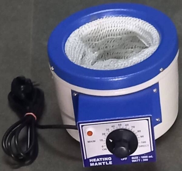 110v LABORATORY HEATING MANTLE WITH EXTRA ELEMENT 1000ML FOR ROUND BOTTOM FLASK